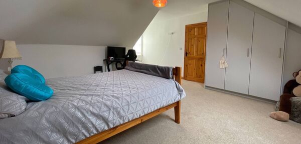 The property has four large bedrooms.