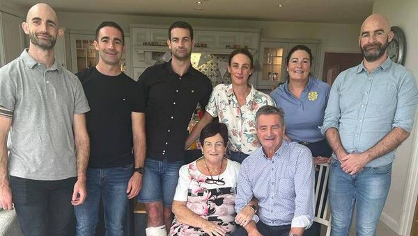 The Kilcullen family. James and David will this weekend ‘Chase the Sun’ in memory of their mother who lost her brave battle with cancer in May.