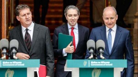 Eamon Ryan’s resignation will not destabilise Government, says Harris