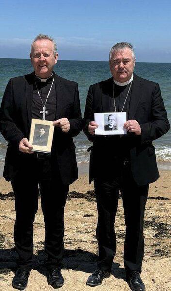 The Archbishop of Armagh, Archbishop Eamon Martin and Archbishop John McDowell the Church of Ireland Archbishop of Armagh, Archbishop John McDowell reflected together on the sacrifice of those who gave their lives on D-Day 1944. The Archbishops delivered their respective addresses at the Royal Irish Regiment Service of Remembrance at Ranville Commonwealth War Graves Cemetery, near Sword beach in Normandy. The Archbishop of Armagh, Archbishop Eamon Martin and Archbishop John McDowell the Church of Ireland Archbishop of Armagh, Archbishop John McDowell reflected together on the sacrifice of those who gave their lives on D-Day 1944. The Archbishops delivered their respective addresses at the Royal Irish Regiment Service of Remembrance at Ranville Commonwealth War Graves Cemetery, near Sword beach in Normandy.
