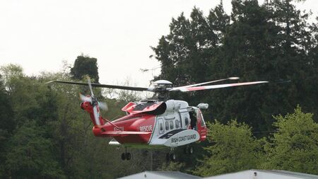Air ambulance at scene of serious County Roscommon road traffic collision