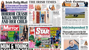 What the papers say: Wednesday's front pages