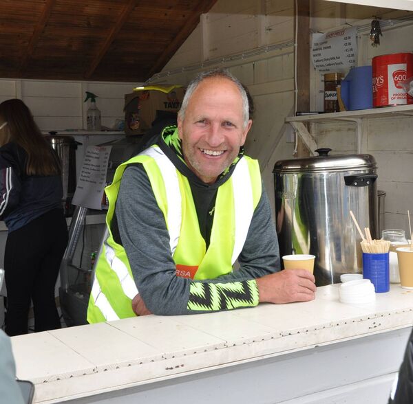 GAA Club Chairman Tommy Finneran taking a break at Feile at Castlerea St. Kevin's GAA Club last weekend. Pic. Liam Reynolds