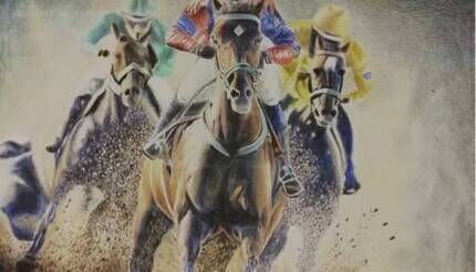 Martina’s artwork submission that was crowned the national winner of the 2024 From Foal to Race programme.