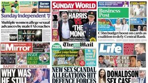 What the papers say: Sunday's front pages What the papers say: Sunday's front pages