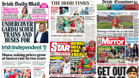 What the papers say: Monday's front pages
