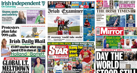 What the papers say: Saturday's front pages