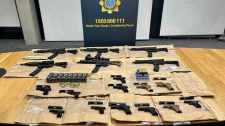 Gardaí seize 18 firearms during operation in Co Louth