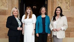 Michelle O’Neill and Emma Little-Pengelly hold ‘constructive’ meeting with Angela Rayner