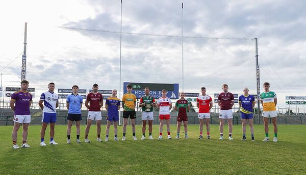 Players from the 13 teams that will be trying to win the Fahey Cup at the launch of this year's senior football championship in Dr. Hyde Park. Picture: Courtesy of Roscommon GAA Players from the 13 teams that will be trying to win the Fahey Cup at the launch of this year's senior football championship in Dr. Hyde Park. Picture: Courtesy of Roscommon GAA
