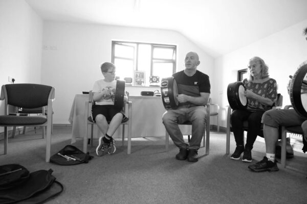 Musicians and tutors performing during the 44th annual O’Carolan Harp Festival and Summer School in Keadue. Picture: David Knight 