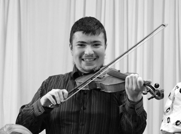 Enjoying the music classes at the 44th annual O’Carolan Harp Festival and Summer School in Keadue. Picture: David Knight 