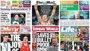 What the papers say: Sunday's front pages What the papers say: Sunday's front pages