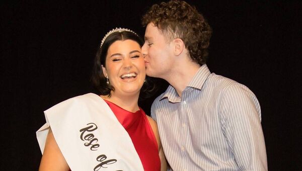 Rose of Castlerea 2024 Tara Keane with boyfriend Eoin.