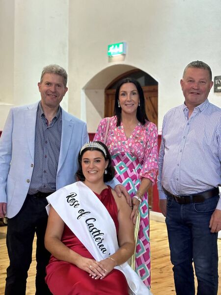 Tara picture with her parents Michael and Rosealeen and her sponsor Paschal Fitzmaurice, Market Fresh, Castlerea. 