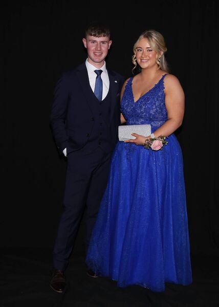 Roisin Cunnane and Darragh Bushell pictured at the Scoil Mhuire, Strokestown debs night. Pic. Mary Lane Roisin Cunnane and Darragh Bushell pictured at the Scoil Mhuire, Strokestown debs night. Pic. Mary Lane