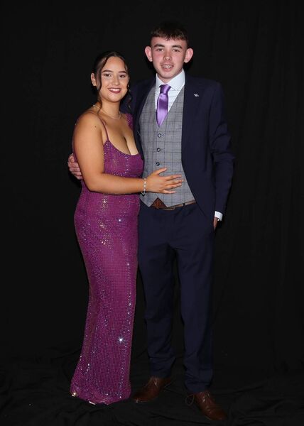 Keelan Cuffe and Sarah Brodie pictured at the Scoil Mhuire, Strokestown debs night. Pic. Mary Lane Keelan Cuffe and Sarah Brodie pictured at the Scoil Mhuire, Strokestown debs night. Pic. Mary Lane