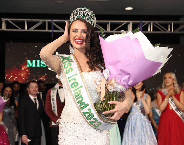 Miss Ireland Jasmine Gerhardt pictured as she was crowned Miss Ireland. Pic. Brian McEvoy 
