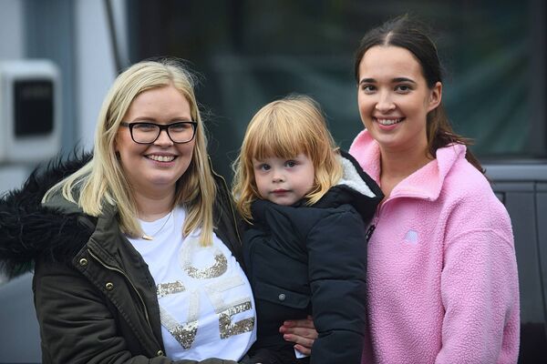 Pictured at Ballygar Carnival last weekend were Sarah Naughton, Casey Hopkins and Alia Naughton. Pic. Gerard O’Loughlin 