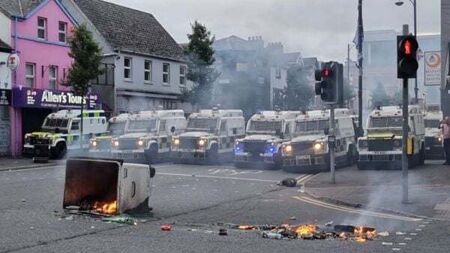 Man remanded in custody charged with Belfast rioting offences