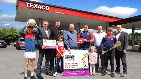 Roscommon GAA Club receives €5,000 after winning major Texaco award
