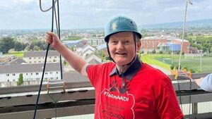 Watch: Abseil for charity