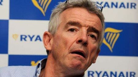 Ryanair boss calls for two-drink airport limit to curb in-flight violence