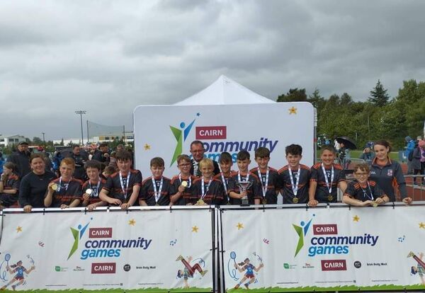 The Elphin U-13 boys' rounders team that won gold medals at the recent Community Games national finals in Carlow. Henry Gunn is pictured fourth from right. 