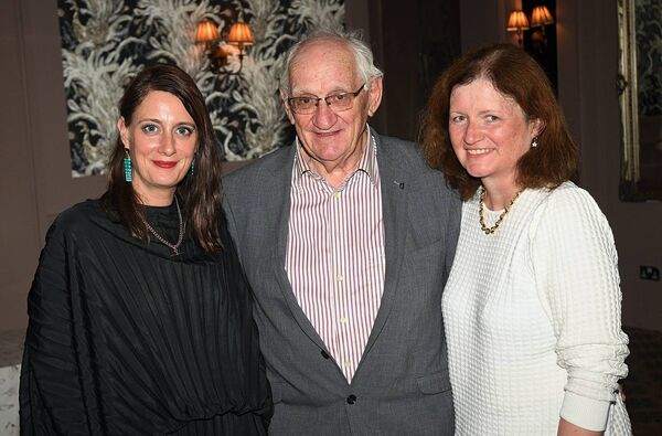 Fr. Michael Hickey pictured with his nieces Clara Mason and Joan O’Grady at a party in his honour in the Shamrock Lodge Hotel, Athlone. 