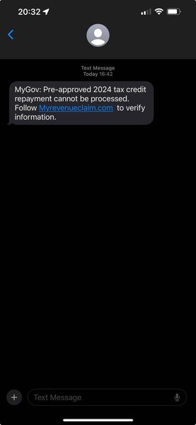 The new scam text. The new scam text.