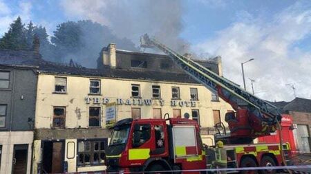 Fire at derelict hotel ‘believed to have been started deliberately’