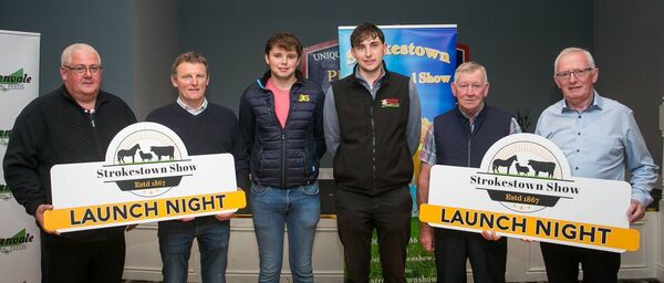 Pictured at the Strokestown Show launch in the Percy French were Martin Shiel, Strokestown Show Treasurer; Anthony Geoghegan, Roscommon Sheep Breeders, sponsors Jack Beirne and Dylan Cronin, Corby Rock Mill, John Farrell Roscommon Sheep Breeders and Strokestown Show Chairperson John O'Beirne. Pic. Michelle Hughes Walsh Pictured at the Strokestown Show launch in the Percy French were Martin Shiel, Strokestown Show Treasurer; Anthony Geoghegan, Roscommon Sheep Breeders, sponsors Jack Beirne and Dylan Cronin, Corby Rock Mill, John Farrell Roscommon Sheep Breeders and Strokestown Show Chairperson John O'Beirne. Pic. Michelle Hughes Walsh