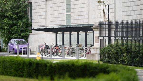 Leinster House bike shelter was delayed due to concerns over removal of parking spaces for politicians