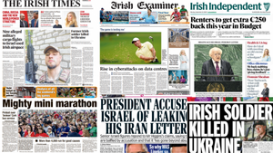 What the papers say: Monday's front pages What the papers say: Monday's front pages