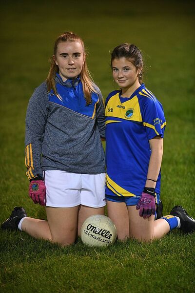 Clann na nGael players, Megan Kelly and Caitlin Gavin, at training in Johnstown ahead of next Saturday's senior ladies' football final against St. Brigid's in Ballyleague. Clann na nGael players, Megan Kelly and Caitlin Gavin, at training in Johnstown ahead of next Saturday's senior ladies' football final against St. Brigid's in Ballyleague.