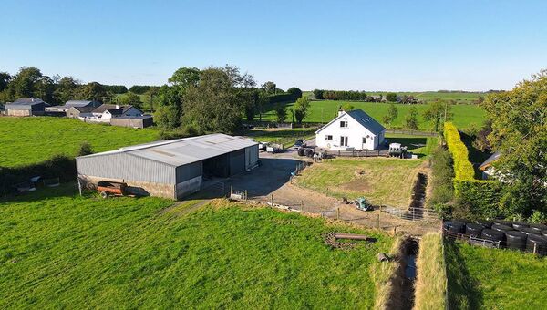 The property is ideally located, offering the perfect balance of rural peace and convenience. 