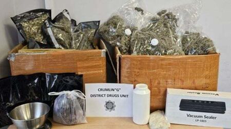 Gardaí seize drugs worth €278,000 and stolen motorbike at Dublin property