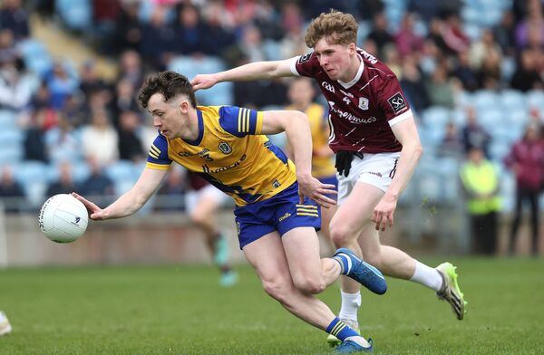 Shane McGinley was to the forefront for Strokestown in their intermediate semi final triumph over Fuerty. Picture: INPHO/Bryan Keane
