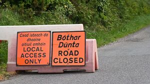 Roscommon County Council announces week-long road closure