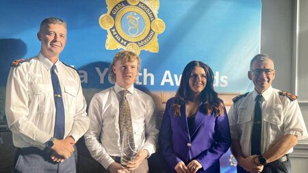 A heroic Roscommon man honoured at National Garda Youth Awards