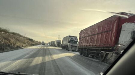 Multiple cars skidding and trucks pulled in on N5 in County Roscommon