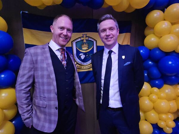 Paul Hunt and Declan Hanly pictured at the Roscommon Association in London 58th dinner & dance at the Clayton Hotel, Chiswick. Pic: Lucia Butler Paul Hunt and Declan Hanly pictured at the Roscommon Association in London 58th dinner & dance at the Clayton Hotel, Chiswick. Pic: Lucia Butler