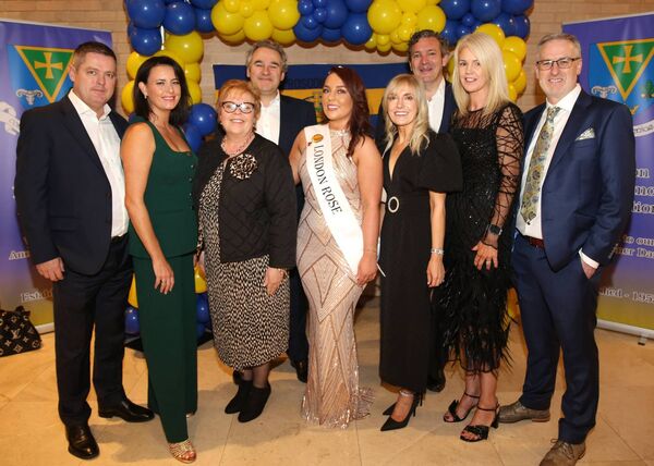 Evans Mockler and guests with London Rose Glenna Mannion. Evans Mockler and guests with London Rose Glenna Mannion.