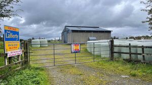 Thirty acre farm with slatted shed and yard on the market