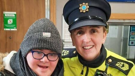Local Gardaí delighted to meet up with Little Blue Hero Jamie Webb