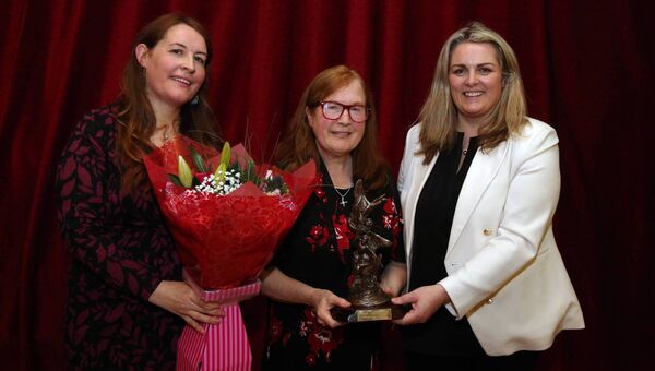 Pictured at an Athlone/Moate branch of the Irish National Teachers’ Organisation (INTO) event at The Bounty, Athlone celebrating the careers of three recently retired teachers were Lisa Quigley, Chairperson Athlone/Moate INTO branch, Catherine Ryan, St Joseph's Summerhill NS and Jackie Nevin, Vice-Chairperson Athlone/Moate INTO branch. Pic: Padraig Devaney 