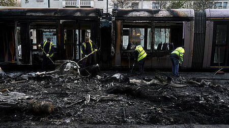 Man (62) accused of setting a Luas on fire during Dublin riots appears in court