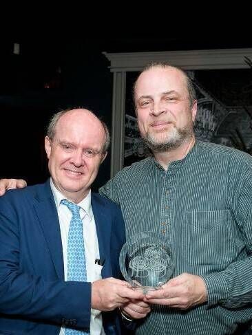 Boyle native Hilary Beirne with Irish Business Organisation of New York President, Paul Finnegan. Boyle native Hilary Beirne with Irish Business Organisation of New York President, Paul Finnegan.