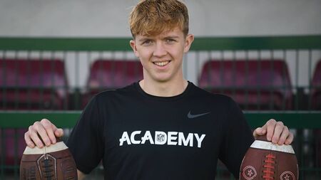 Young Creggs man showing plenty of steel in pursuing his gridiron dreams