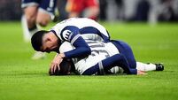 Tottenham’s Rodrigo Bentancur carried off on a stretcher with worrying injury